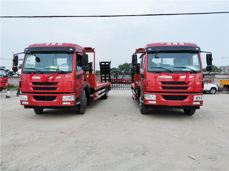 解放龍V單橋平板車(chē)