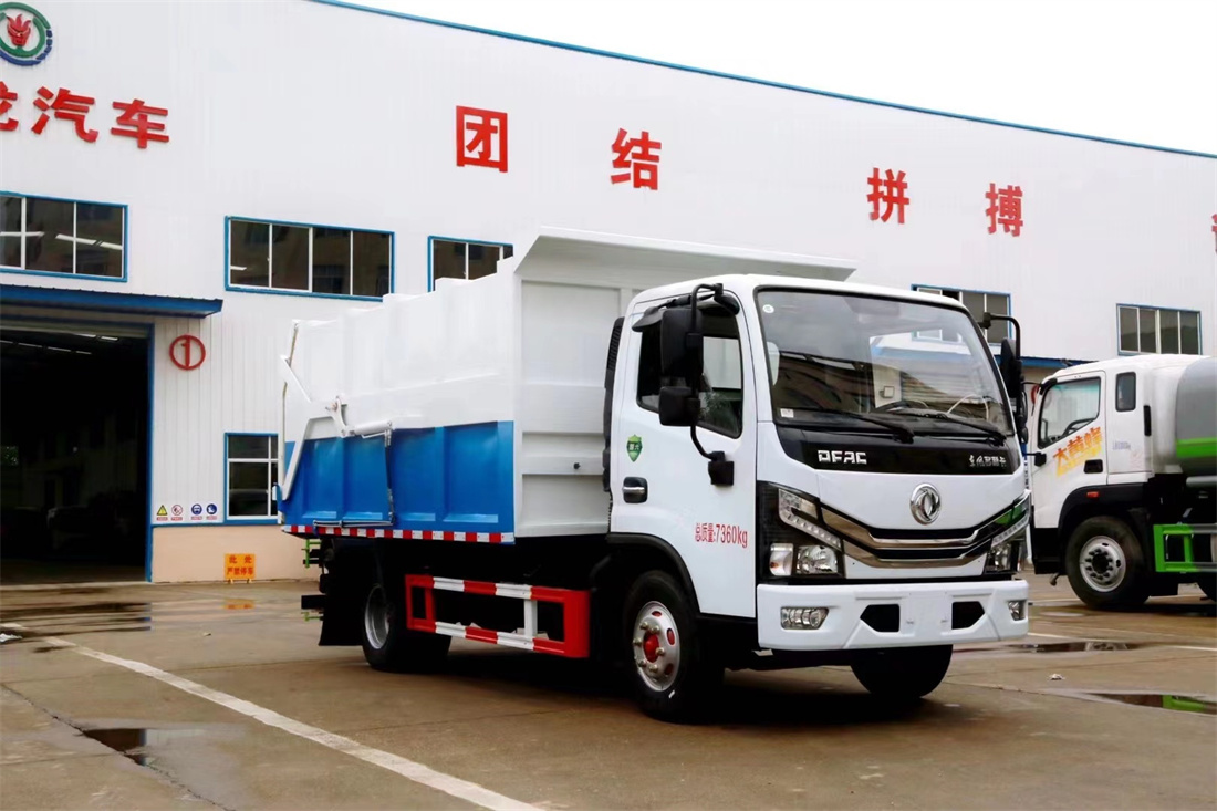 6方對接式垃圾車-旺龍東風(fēng)WLW5070ZDJE 6方對接式垃圾車