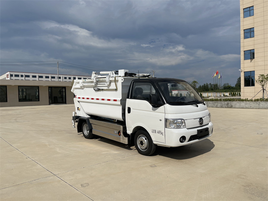 4方4.5噸 新能源純電動藍(lán)牌高位自裝卸垃圾車  壹為